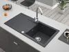 Granitspüle - Spülbecken - Küchenspüle - 86 x 43,5 cm - Produktbild-Vorschau 6