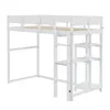 MODFU Hochbett 90 x 200 cm mit Rausfallschutz, Etagenbett Produktbild-Vorschau 5