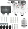 IP66 Steckdose 2-fach Aufputz Wandsteckdose Gartensteckdose Produktbild-Vorschau 1