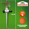 2x Arroseur jardin sprinkler piquet de terre irrigation Voir les images du produit 3