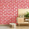 Wandschablone Groß Muster, Malschablone 59x95 cm Ziegelwand Produktbild-Vorschau 3
