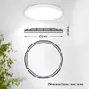 Plafonnier LED salle de bain projections d'eau plat, blanc Voir les images du produit 5
