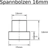 10x Spannbolzen 16mm Ø Schweißtisch Lochtisch Lochplatte Produktbild-Vorschau 2