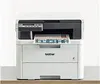 A Brother printer is shown on a wooden surface against a white background. Produktbild-Vorschau