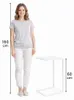 Anwicar Beistelltisch Sofatisch Laptoptisch Weiß 60x40x33 Produktbild-Vorschau 8