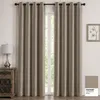 Verdunkelungsvorhang Samt weich 140x225 cm Taupe Ösen Produktbild-Vorschau 4