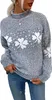 ASKSA Damen Weihnachten Pullover Strickpulli Hohem Kragen Produktbild-Vorschau 1