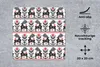 MuchoWow® Mauspad Mousepad Hirsche - Muster - Schwarz - Rot Produktbild-Vorschau 2