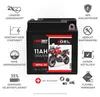 LANGZEIT 6N11A-1B Motorradbatterie GEL 6V 11Ah 110A/EN 1211 Produktbild-Vorschau 2