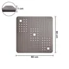 WohnDirect rutschfeste Duscheinlage 60x60cm BLASIC beige 60 Produktbild-Vorschau 2