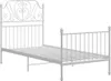 vidaXL Struttura letto in metallo bianco 90x200 cm Anteprima dell’immagine prodotto 1