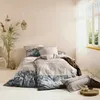 REDBEST Bettwäsche beige-grau 1x 135x200 cm + 1x 40x80 cm Produktbild-Vorschau 2