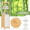 GOPLUS Badezimmerschrank, Hochschrank mit verstellbarem Produktbild-Vorschau 6