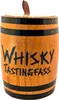 A wooden barrel with the words "WHISKY TASTINGFASS" written on it. Produktbild-Vorschau