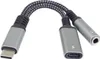 PremiumCord Redukce USB-C /3,5mm jack s DAC chipem + USB-C Náhľad obrázku produktu 1