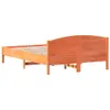 Massivholzbett ohne Matratze Wachsbraun 150x200 cm Produktbild-Vorschau 6