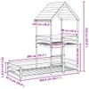 vidaXL Patrová postel se střechou bílá 90x200 cm z Náhled obrázku produktu 8
