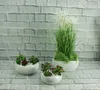 Keramischer Blumentopf weiße Kugel 15x12cm dekorativ Produktbild-Vorschau 10