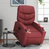 Relaxsessel mit Aufstehhilfe Elektrisch Weinrot Kunstleder Produktbild-Vorschau 2