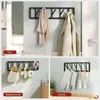WOLTU Wandgarderobe, mit 5 drehbaren Garderobenhaken, aus Produktbild-Vorschau 7