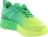A single green and yellow sneaker is shown against a white background. Produktbild-Vorschau