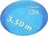 Ersatzfolie Rundpool ohne Biese 0,50 mm, blau Ø 3,50 x 1,20 Produktbild-Vorschau 2