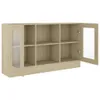 vidaXL Vitrinenschrank Sonoma-Eiche 120x30,5x70 cm Produktbild-Vorschau 4