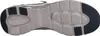The sole of a gray and blue Skechers sneaker is shown from an underneath view. Produktbild-Vorschau