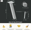 Diagrams and illustrations of a table leg with dimensions and features. Produktbild-Vorschau