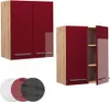 Pensile da cucina Vicco Fame-Line Bordeaux lucido 60 cm, Anteprima dell’immagine prodotto 5