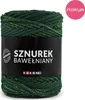 Baumwollkordel KOKONKI 5mm, 100m, Flaschengrün mit goldenem Produktbild-Vorschau 2