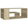 vidaXL Konferenční stolek Sonoma dub 100x50x40 cm materiál Náhled obrázku produktu 8
