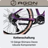 Agon Alpha E Bike Mountainbike sunrise black metallic Produktbild-Vorschau 6