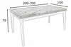 A line drawing of a table with dimensions indicated. Náhled obrázku produktu