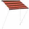 vidaXL Tenda da sole retrattile 150×150 cm arancione e Anteprima dell’immagine prodotto 1