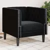 Chesterfield-Sessel Schwarz Samt Produktbild-Vorschau 2