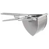 A stainless steel potato ricer on a white background. Anteprima dell’immagine prodotto