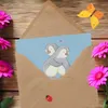 Mr. & Mrs. Panda Glückwunschkarte Bunte Tante - Blau Produktbild-Vorschau 3