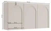 Selsey Arkadia - Sideboard 3-türig, Eichenholzoptik, 150 cm Produktbild-Vorschau 5