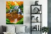 MuchoWow® Poster Natur - Wasserfall - Steine - Moos - Produktbild-Vorschau 4