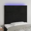 vidaXL LED Kopfteil Schwarz 90x5x118/128 cm Samt Produktbild-Vorschau 2