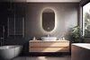 HOKO LED Specchio ovale con cornice in metallo 60x100 cm Anteprima dell’immagine prodotto 17
