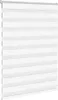vidaXL Doppelrollo Weiß 95x100 cm Stoffbreite 90,9 cm Produktbild-Vorschau 2