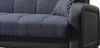 Schlafsofa Schlafcouch anthrazit 220 cm mit Bettkasten - Produktbild-Vorschau 4