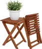 Eucalyptus tabouret pliant TACOMA nature - 37 x 29 cm - Voir les images du produit 8