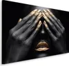 CANVAS Leinwand Bilder XXL Kunstdruck Abstrakt Frau Porträt Produktbild-Vorschau 1