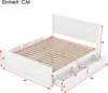 MODFU 160x200 cm einfaches Plattformbett aus Holz, schlicht Produktbild-Vorschau 7