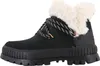 A black Palladium women's boot with cream-colored faux fur lining and a thick black sole. Produktbild-Vorschau