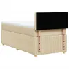 Boxspringbett mit Matratze Creme 90x190 cm Stoff Produktbild-Vorschau 6