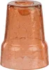 A close-up studio shot of an orange glass vase with a crackle texture. Náhled obrázku produktu